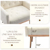 Modern Chair, Upholstered Single Sofa Chair, Sherpa Arm Chair for Living Room Bedroom