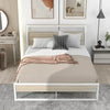 Metal Full Bed Frame,Size Platform Bed Frames with Wood Headboard