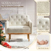 Modern Chair, Upholstered Single Sofa Chair, Sherpa Arm Chair for Living Room Bedroom