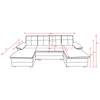 Sectional Sofa Couches for Living Room, 4-Seat