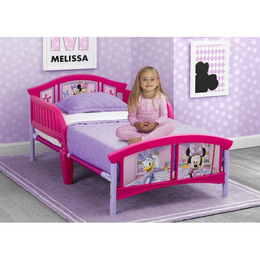 Children Minnie Mouse Plastic Todd Children'sler Bed, Pink