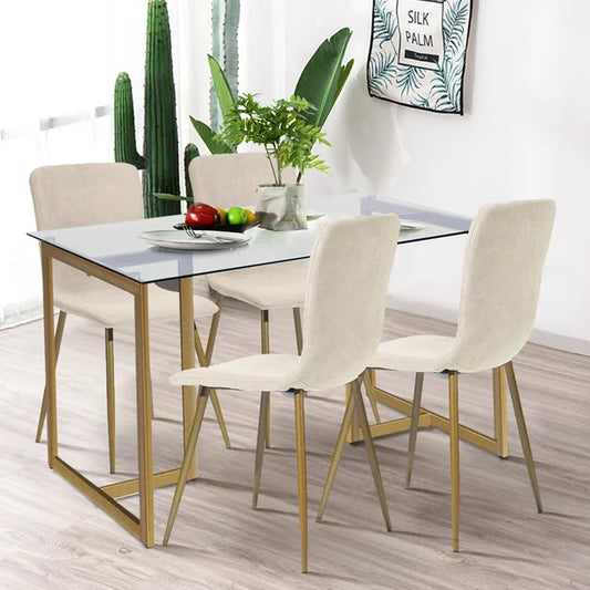 Upholstered Dining Side Chairs for Home Furniture White