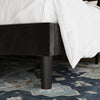 Full Size Platform Bed Frame with Tiara Upholstered Diamond Button Tufted Headboard