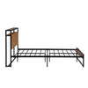 Metal Full Bed Frame,Size Platform Bed Frames with Wood Headboard