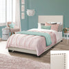 Trim Upholstered Twin Platform Bed