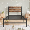 Twin Bed Frame, New Upgraded Metal Twin Size Platform Bed with Headboard and Footboard