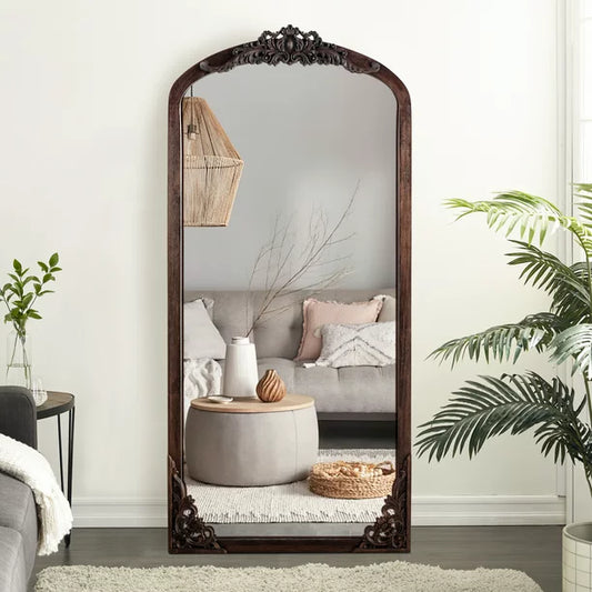 Arch Mirror Full-Length Mirror Vintage Decorative Mirror,64"*22"