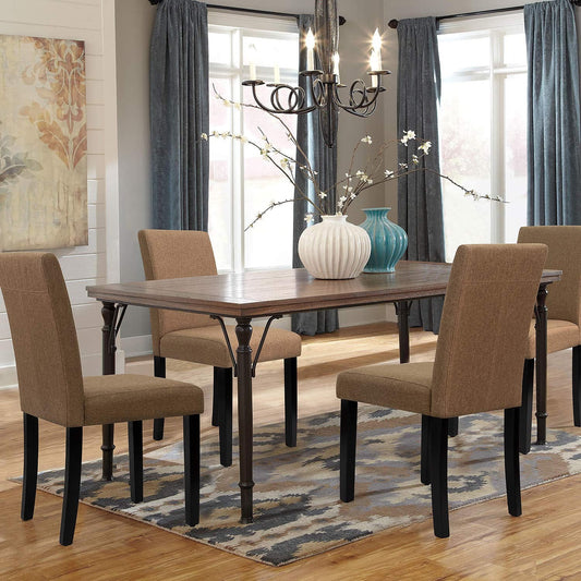 Lacoo Dining Chairs Modern Upholstered Set of 4 Fabric Dining Chairs