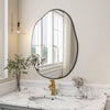 Irregular Bathroom Mirror Cloud Shaped Wall Mirror Black Vanity Mirror