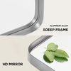 Aluminum Alloy Wall Mount Rounded Corner Rectangular Mirror