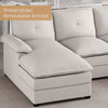 Sectional Sofa Couches for Living Room, 4-Seat