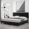 Bed frame King size bed with headboard and modern upholstered bed frame