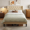 Queen Bed Frame with Soft Headboard,Platform Bed Frame Adapt to Double Mattress