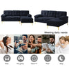 Convertible Sectional Sofa Couch, Convertible L Shaped Couch with Reversible Chaise