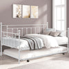 Twin Size Metal Daybed with Trundle Included