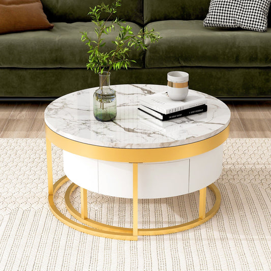 Coffee Table with Drawers Modern