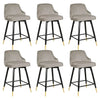 25'' Swivel Bar Stools with Back Set of 2,4.6