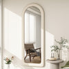 Irregular Full Length Mirror Free Standing with Flannel Frame