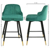 25'' Swivel Bar Stools with Back Set of 2,4.6