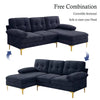 Convertible Sectional Sofa Couch, Convertible L Shaped Couch with Reversible Chaise