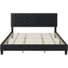 Bed frame King size bed with headboard and modern upholstered bed frame