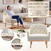 Modern Chair, Upholstered Single Sofa Chair, Sherpa Arm Chair for Living Room Bedroom