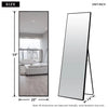 Full Length Mirror Floor Mirror with Stand Hanging /Leaning Large Wall Mounted Mirror