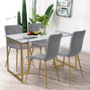 Upholstered Dining Side Chairs for Home Furniture grey