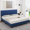 Bed frame King size bed with headboard and modern upholstered bed frame