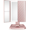 Makeup Vanity Mirror with Lights and Magnification, Foldable Trifold Mirror