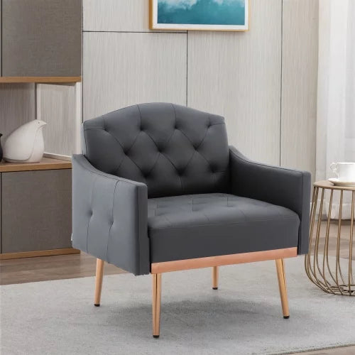 Distinctive armchair, modern PU leather