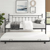 Twin Size Metal Daybed with Trundle Included