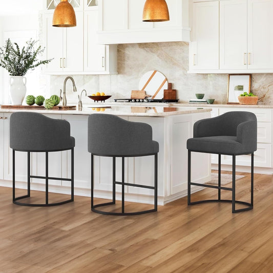 Counter Height Bar Stools with Back Modern Counter Stools for Home Kitchen