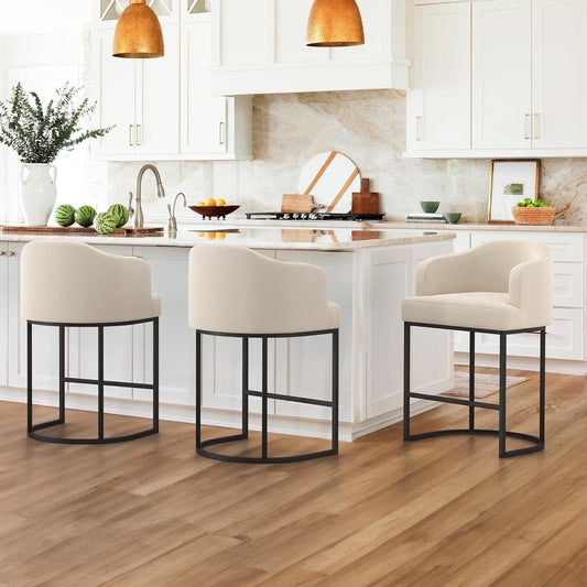 Counter Height Bar Stools with Back Modern Counter Stools for Home Kitchen