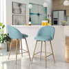 Counter Height Bar Stools Set of 2, Swivel Stools for Kitchen Island