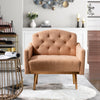 Modern Chair, Upholstered Single Sofa Chair, Sherpa Arm Chair for Living Room Bedroom