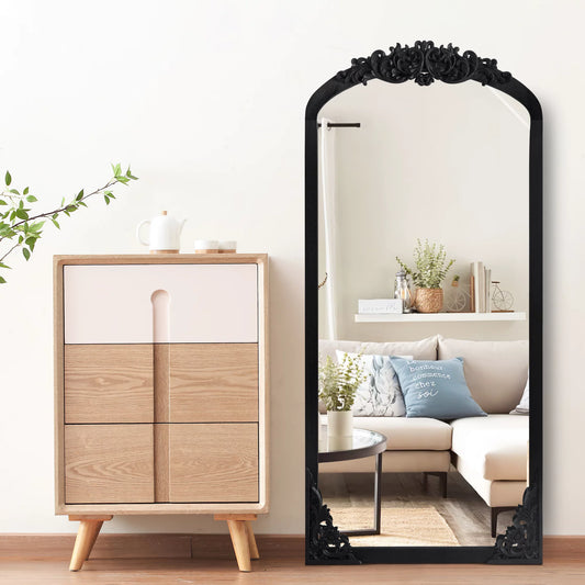 Arch Mirror Full-Length Mirror Vintage Decorative Mirror,64"*22"