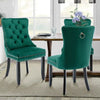 Upholstered Tufted Dining Chairs Set of 2