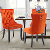 Upholstered Tufted Dining Chairs Set of 2