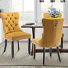 Upholstered Tufted Dining Chairs Set of 2