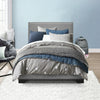 Trim Upholstered Twin Platform Bed