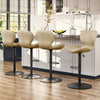 Modern Adjustable Bar Stool Faux Leather Bar Stool (Set of 2)