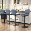 Modern Adjustable Bar Stool Faux Leather Bar Stool (Set of 2)