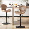 Modern Adjustable Bar Stool Faux Leather Bar Stool (Set of 2)