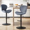 Modern Adjustable Bar Stool Faux Leather Bar Stool (Set of 2)