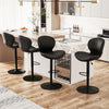 Modern Adjustable Bar Stool Faux Leather Bar Stool (Set of 2)