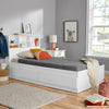 Kids Storage Bed with Bookcase Headboard, Twin