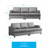 2-Piece Upholstered Living Room Sofa Set