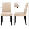 Lacoo Dining Chairs Modern Upholstered Set of 4 Fabric Dining Chairs