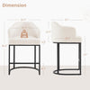 Counter Height Bar Stools with Back Modern Counter Stools for Home Kitchen